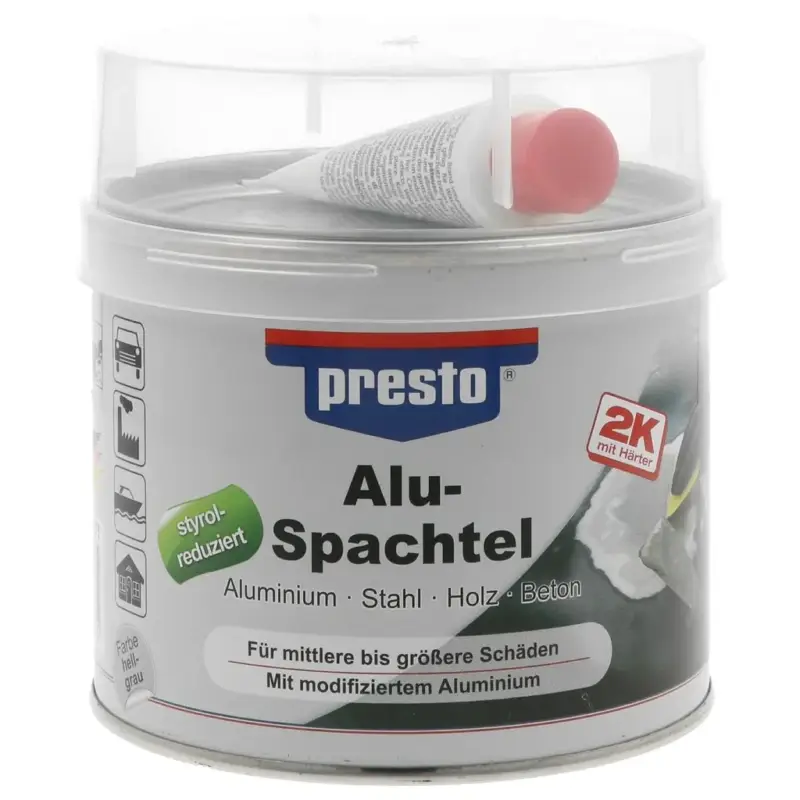 Meistverkauft Alu-Spachtel, 2-Komponentiger Polyestermetallspachtel, 1000 g