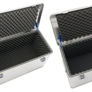 Rabatt Aluminium Box COMFORT 92 Transportkiste, 780 x 385 x 367 mm mit Schaumstoffauskleidung
