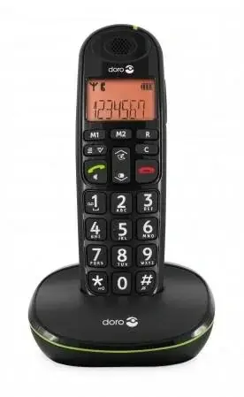 Versand Am Gleichen Tag Analoges DECT-Telefon PhoneEasy 100w schwarz mit Telefonbuch bis zu 20 Einträgen