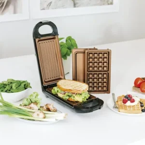 Super-Preis Copperline Flipswitch Multifunktionsgrill, 800 W inklusive Rezeptheft