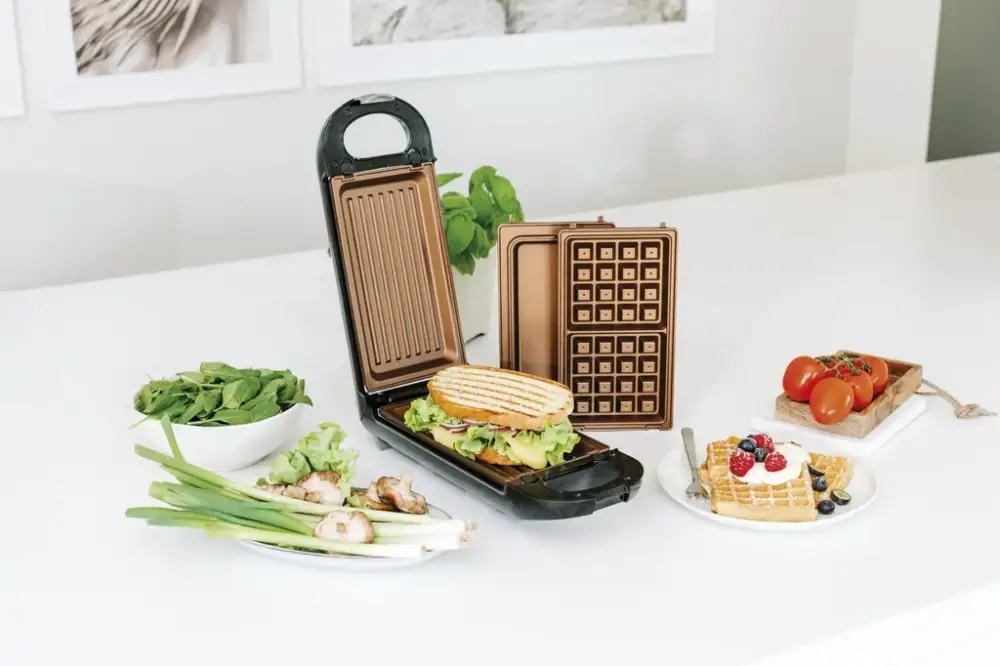 Super-Preis Copperline Flipswitch Multifunktionsgrill, 800 W inklusive Rezeptheft