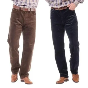 Saisonangebot Cordhose im 5 Pocket Stil, Farbe braun, Gr. 56