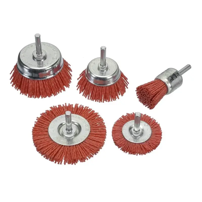 DIY-Bürsten Set, 5-teilig, abrasiver Besatz Beliebt