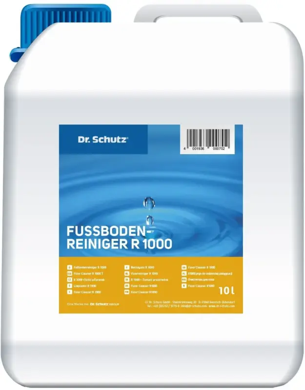 DR. SCHUTZ Fußbodenreiniger R 1000 10 Liter Wischpflege für 10000 m² A Heißes Angebot