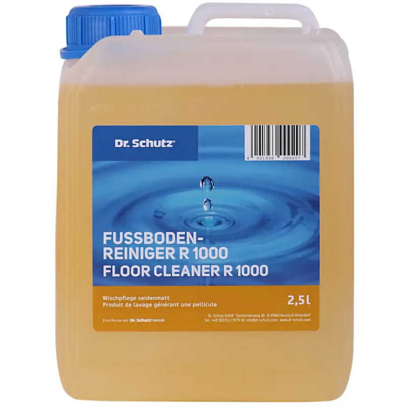 DR. SCHUTZ Fußbodenreiniger R 1000 2,5 Liter Wischpflege für 2500m² Knallerangebot