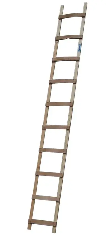 Dachleiter, 12 Sprossen, Holz - Breite 37 cm - Länge 340 cm Sale