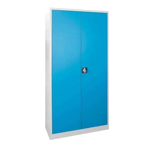 Flügeltürschrank RAL 7035/5012, 195x92x42cm Sale