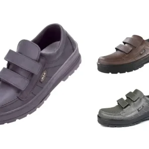 Freizeit- u. Wanderschuh mit Klettverschluss, Farbe braun, Gr. 42 Garantierte Lieferung