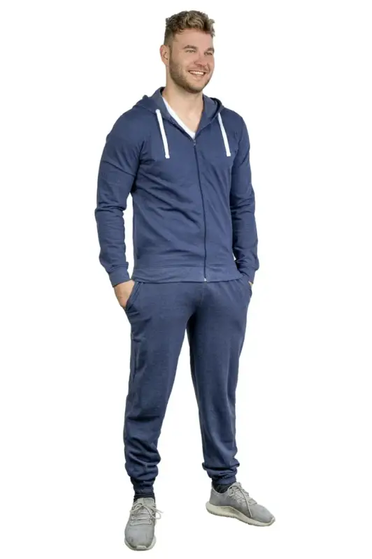 Sichere Zahlung Freizeitanzug Farbe navy-melange, Gr.XL