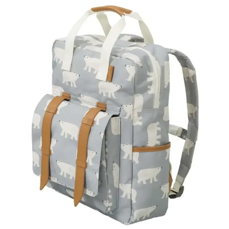 Fresk Kinderrucksack groß Eisbär blau grau Mega-Angebot