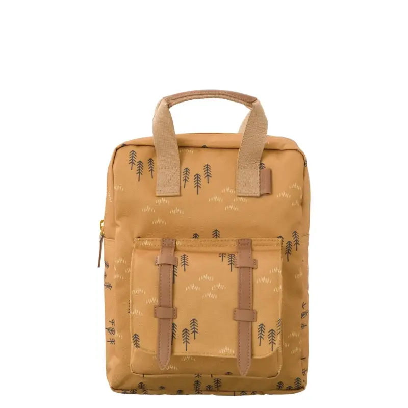 Expressversand Fresk Kleiner Rücksack, 27x22x8 cm, Farbe: Waldfichte gelb