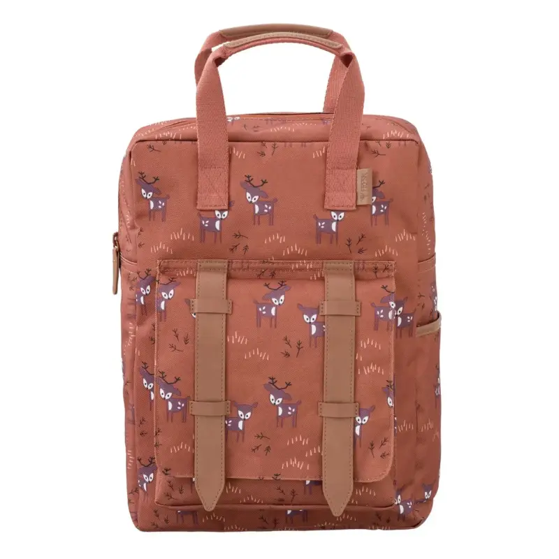 Fresk Rücksack - Grosse, 38x28x10 cm, Farbe: Hirsch bernsteinbraun Markenware