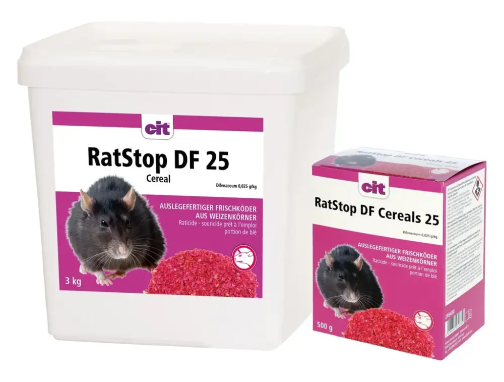 Frischeköder RatStop DF 25 Cereal, für den Innen- und Außenbereich, 500 g Billig