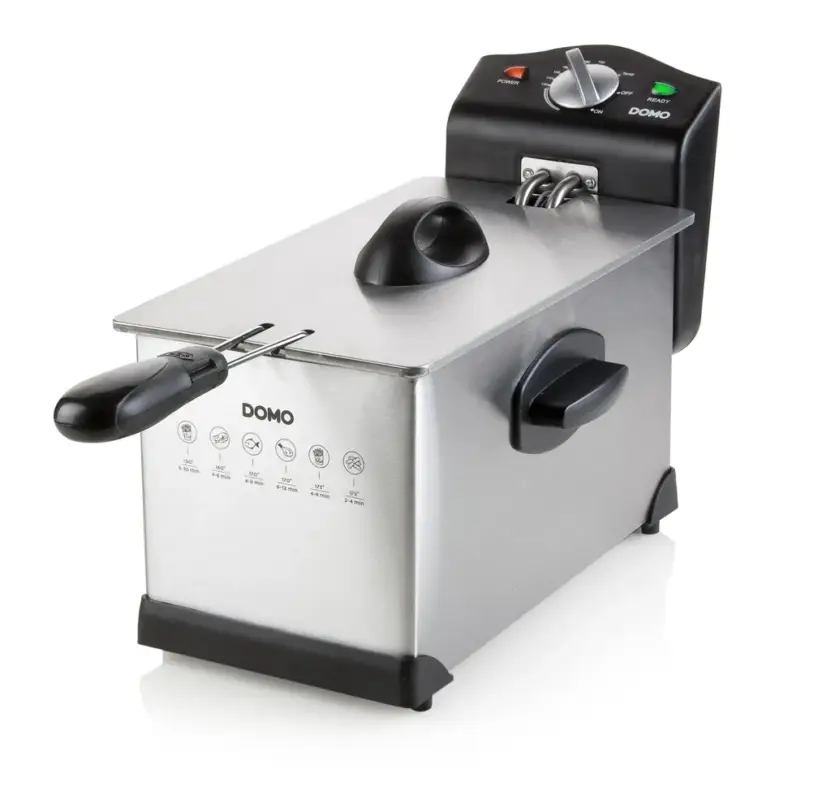 Preisreduziert Fritteuse "Cool Zone", Edelstahl, Silberfarben/ Schwarz, 3 Liter, 2000 Watt