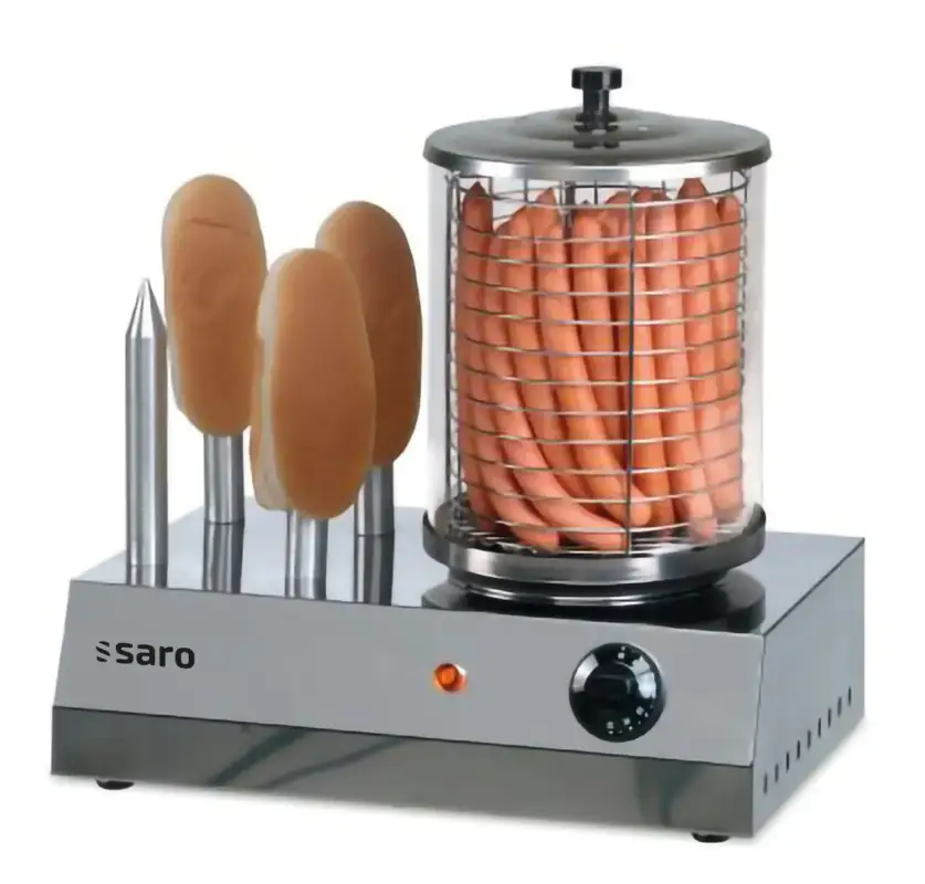 Super-Preis Hot Dog Maker, Bockwurstwärmer, Würstchenwärmer, Hot Dog Steamer - Modell CS-400, Multifunktionaler Edelstahl-Wärmer für perfekte Hot Dogs und mehr