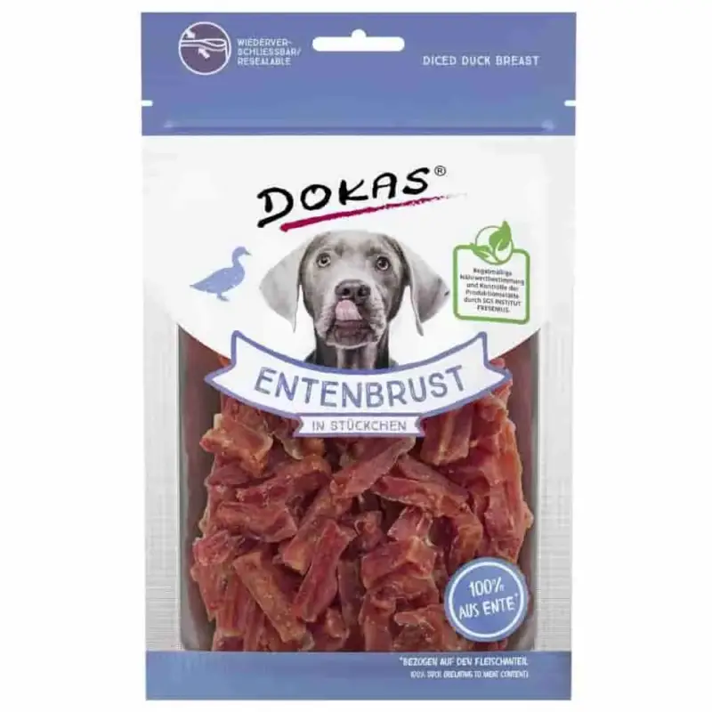 Hundesnacks, Entenbrust für Hunde, 10 x 70g, Hundeleckerli, Entenfleisch Meistverkauft