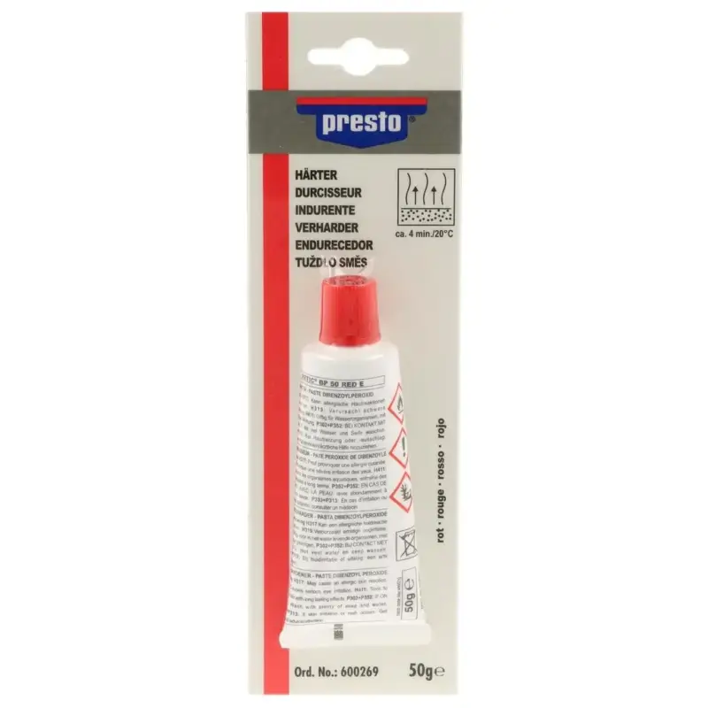 Härter für presto Spachtel, Farbe rot, 50 g Sonderangebot