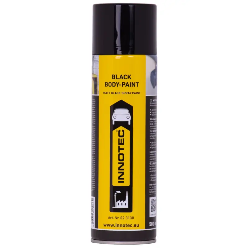 INNOTEC Black Body Paint Lack 500 ml schwarz matt Finale Aktion