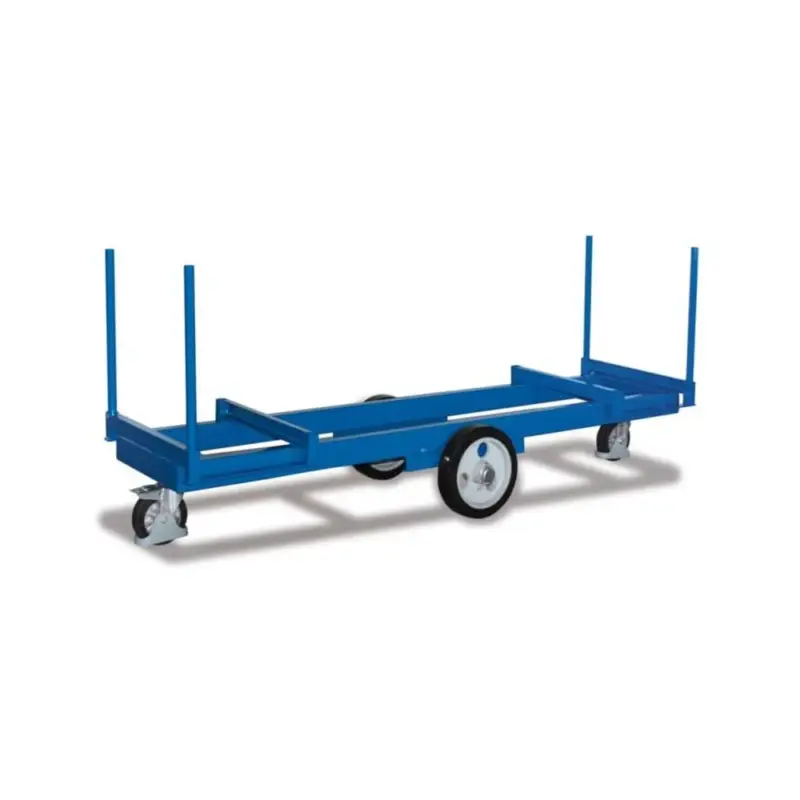Bestpreis Langmaterialwagen, Materialwagen, 3000kg Traglast, mit 4 Rungen