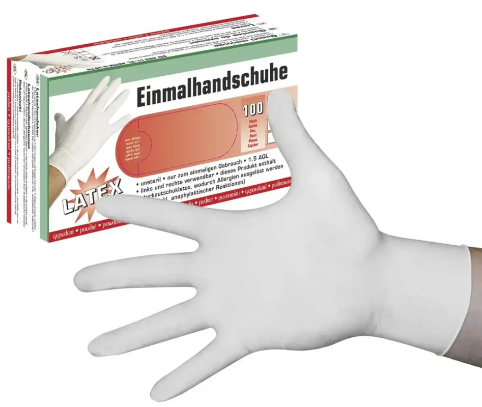 Latexhandschuhe, leicht gepudert, Gr. L , 100 St. Kracherpreis