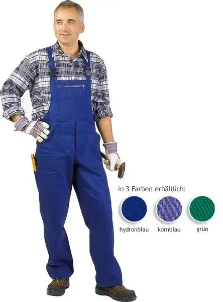 Latzhose, hydronblau, Gr.98 Letzte Chance