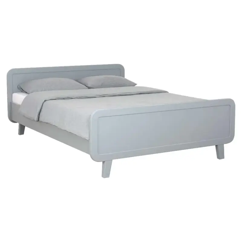Laurette Kinderbett / Doppelbett "Le Lit Rond" 140 x 200 cm, Farbe: Gris Garantierte Lieferung