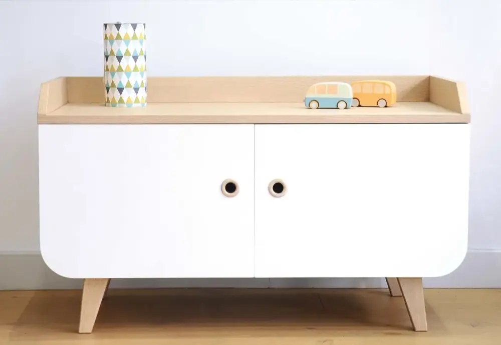 Sonderaktion Laurette Sideboard Zen, Farbe der Flächen: Weiss