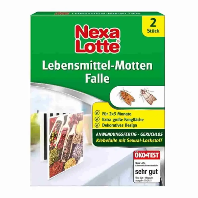 Lebensmittelmottenfalle 2 Stk, Mottenfalle Küche, insektizidfrei Abverkauf