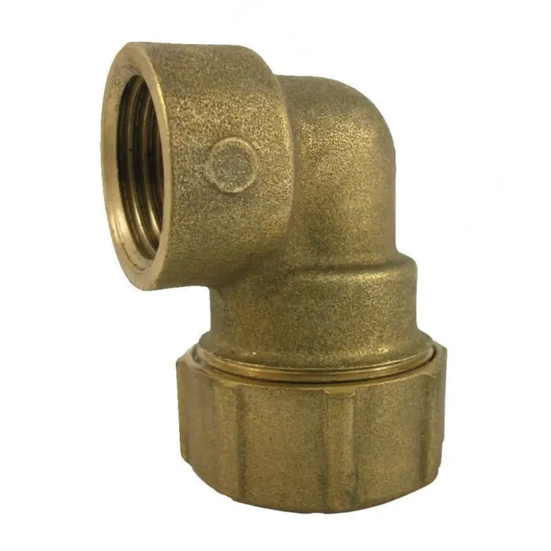 PE Rohr Verschraubung, Messing Winkel 90°, Innengewinde 25x3/4 Zoll Begrenztes Angebot