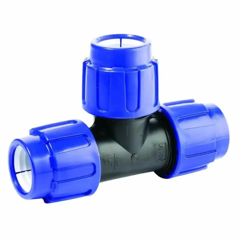 PE Rohr Verschraubung, T-Stück 40mm, Klemmverbinder, Trinkwasser Garantierte Lieferung