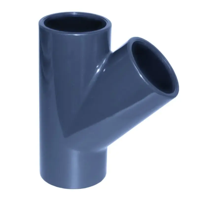 Markenware PVC - U 45° T-Stück Muffe 40 mm PN16