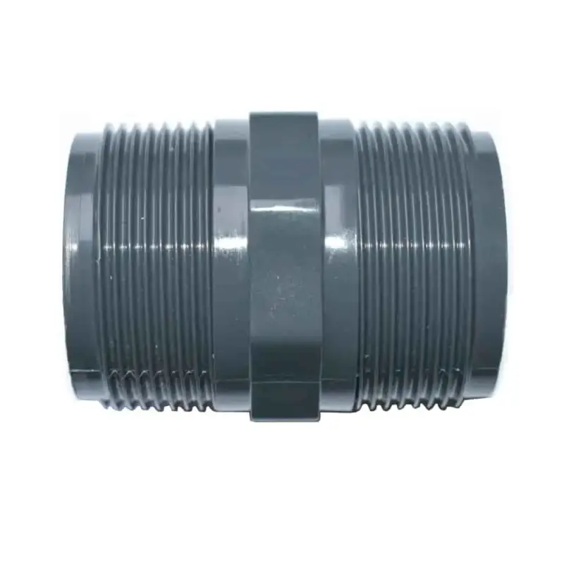 Highlight PVC Fittinge, PVC Doppelnippel 2 Zoll, Rohrverbinder