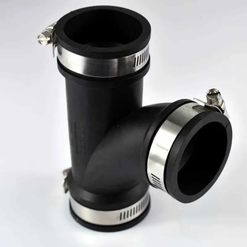 PVC Fittings T-Stück 3 zoll, flexibel, 90mm Rohrverbinder Sonderangebot