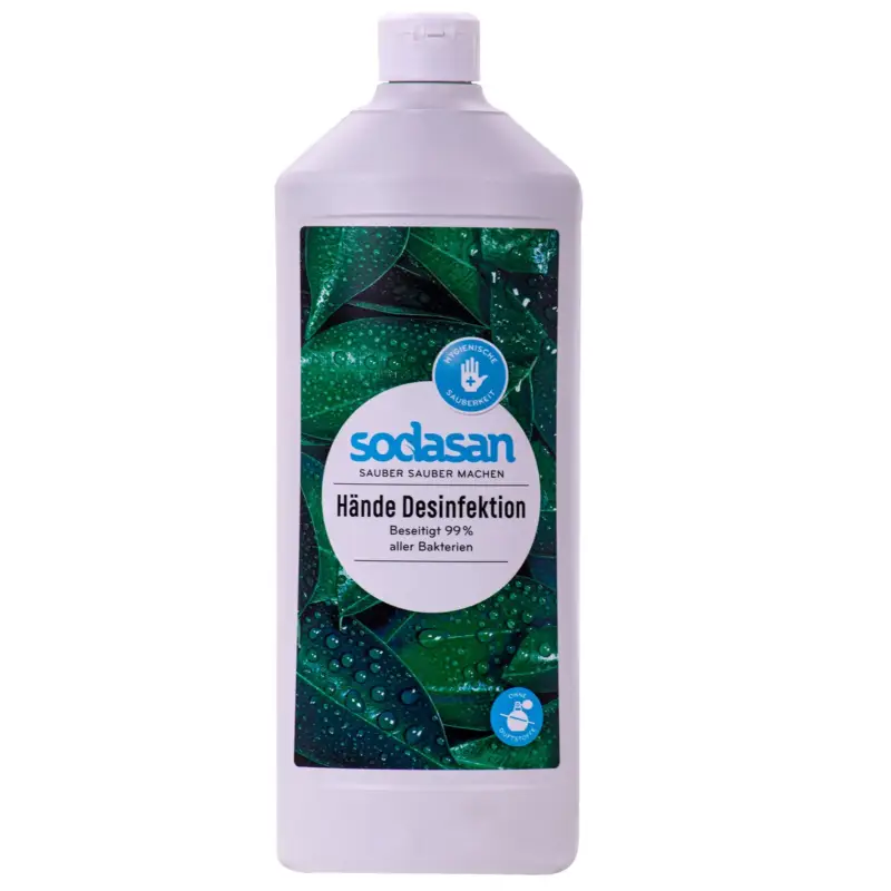SODASAN Händedesinfektion 1 Liter Nachfüllflasche PE-Flasche Letzte Chance