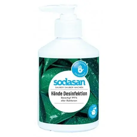 SODASAN Händedesinfektion 300 ml Pumpspender in der Rundflasche Geprüft