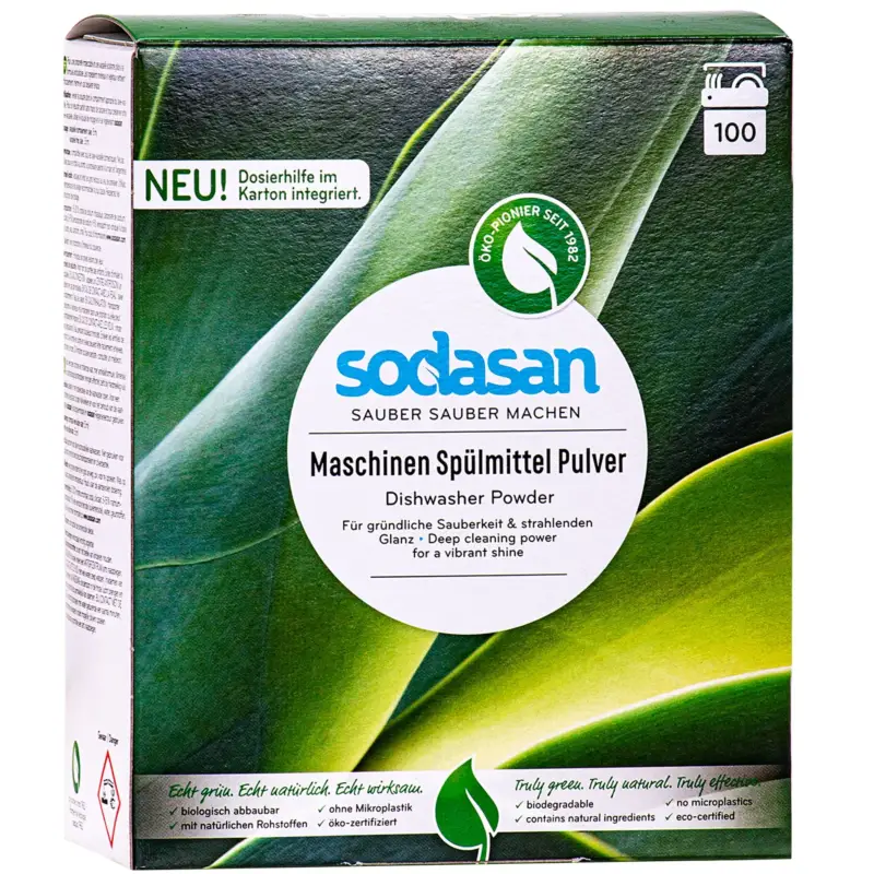 Geprüft SODASAN Maschinenspülmittel 1,5 kg Pulver
