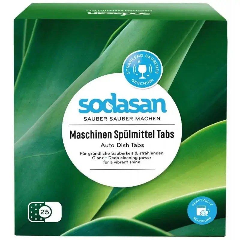 Neuheit SODASAN Maschinenspülmittel Tabs 25 Stück Packung