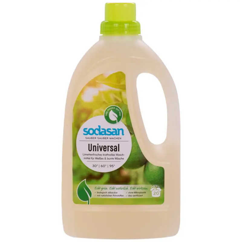 SODASAN Universal Waschmittel Limette 1,5 Liter Bestseller