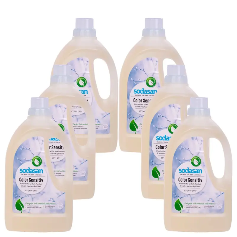 SODASAN Universal Waschmittel sensitive 6 x 1,5 Liter Sale