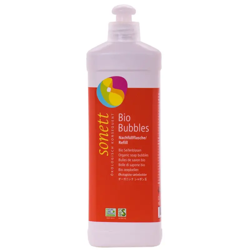 Preisknaller SONETT Kinder Bio Bubbles Seifenblasen 500ml Nachfüllflasche