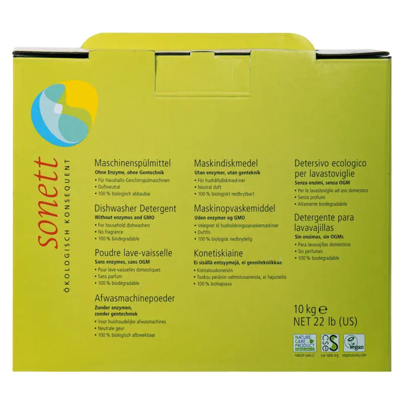Solange Der Vorrat Reicht SONETT Maschinenspülmittel 10kg Pulverkonzentrat