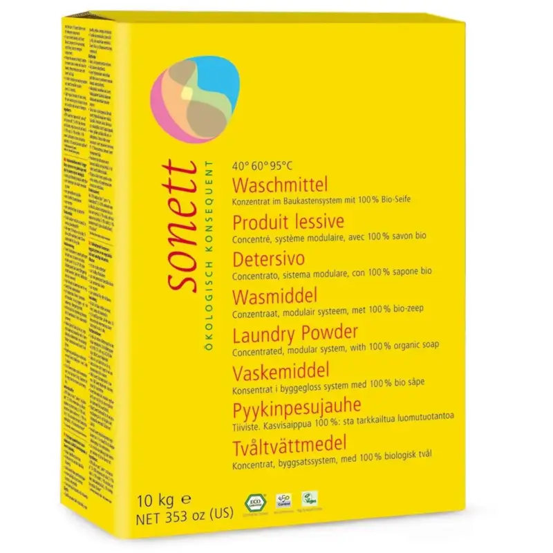 Letzte Chance SONETT Waschmittel Pulver Konzentrat 10 kg - 40°60°95°