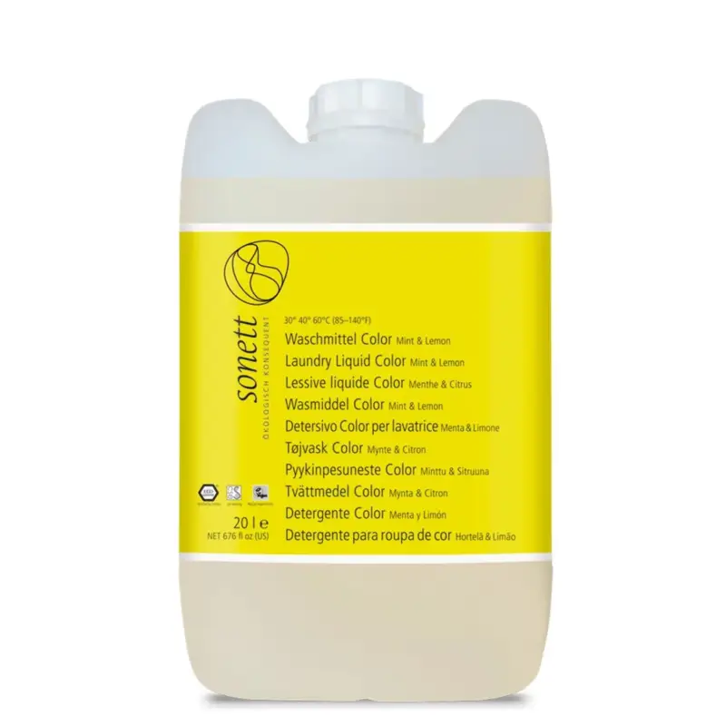 Heißes Angebot SONETT Waschmittel color Mint & Lemon flüssig 20 Liter