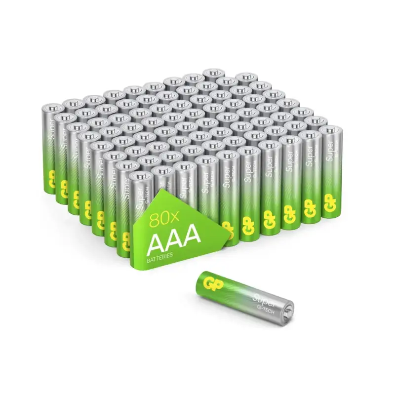 Begrenztes Angebot SUPER Micro (AAA) Alkaline Batterien - 80 Stück