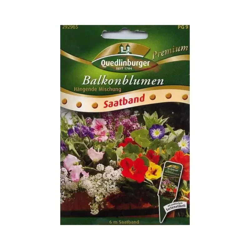 Saatband Balkonblumen, hängende Mischung Meistverkauft
