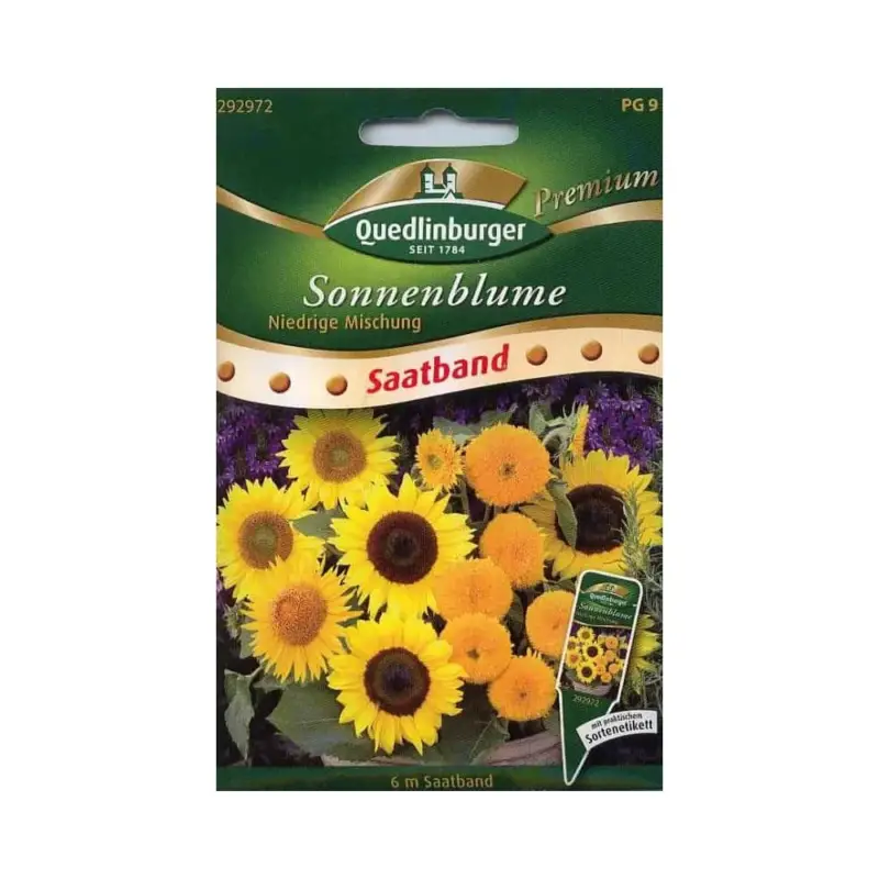 Saatband Sonnenblumen, niedrige Mischung Kracherpreis