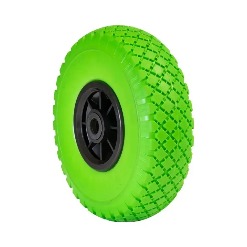 Markenware Sackkarrenrad PANNENSICHER - Ø Rad 260 mm, PU geschäumtes Rad, Rollenlager, Felge 75 mm, Achse 20 mm, Tragkraft 100 kg