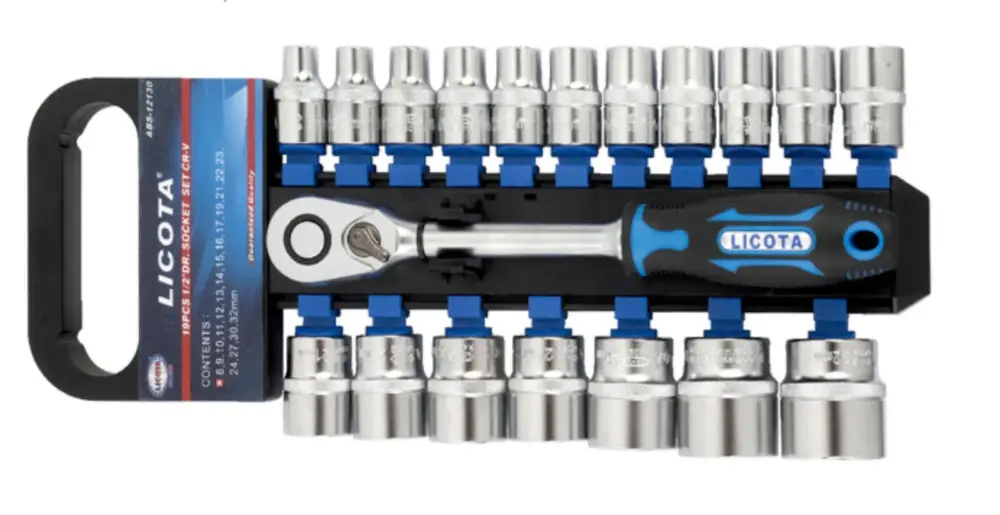 Sonderangebot Steckschlüssel Satz, 1/2 Zoll Nusskasten, 19-teilig, Industrie, Knarre