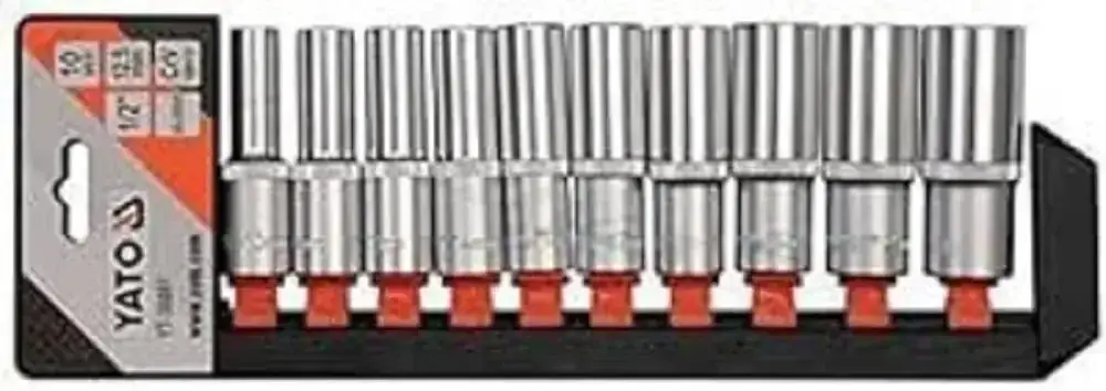 Jetzt Kaufen Steckschlüssel Set, 1/2 Zoll, 10-tlg, 10-24mm, Cr-V
