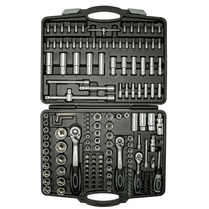 Steckschlüssel-Garnitur 1/4"+ 3/8" + 1/2", 171-teilig Top-Angebot